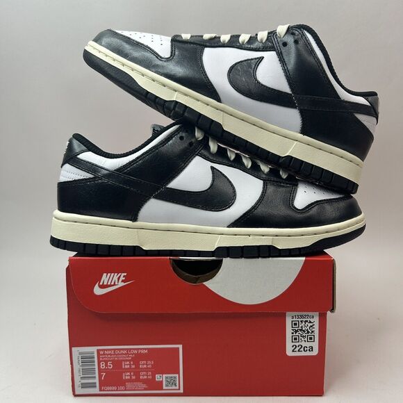 Nike Dunk Low PRM WMNS “Vintage Panda/Black White” 2023